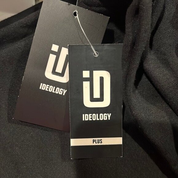 ID Solid Crewneck Fleece Sweatshirt, Black Plus Size 3X New w/Tag - Picture 4 of 5